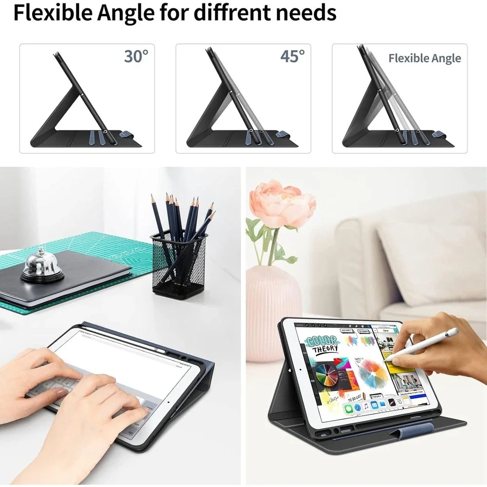 Bukoor Case for iPad 10.2 inch 9th/8th/7th Generation (2021/2020/2019) Pencil ho